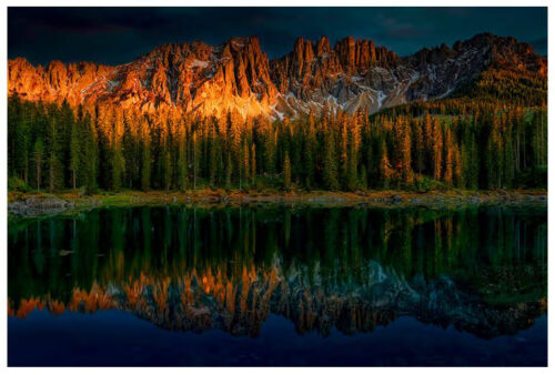 Abendstimmung Karersee